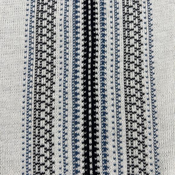 Norman Rockwell Grandpa V Neck Cardigan Sweater White Blue Pockets Size XL - Picture 5 of 10